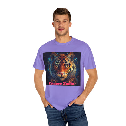 Chic Chinese Zodiac Tiger T-Shirt, Unisex Graphic Tee, Astrology Apparel, Zodiac Fashion, Year of the Tiger Shirt