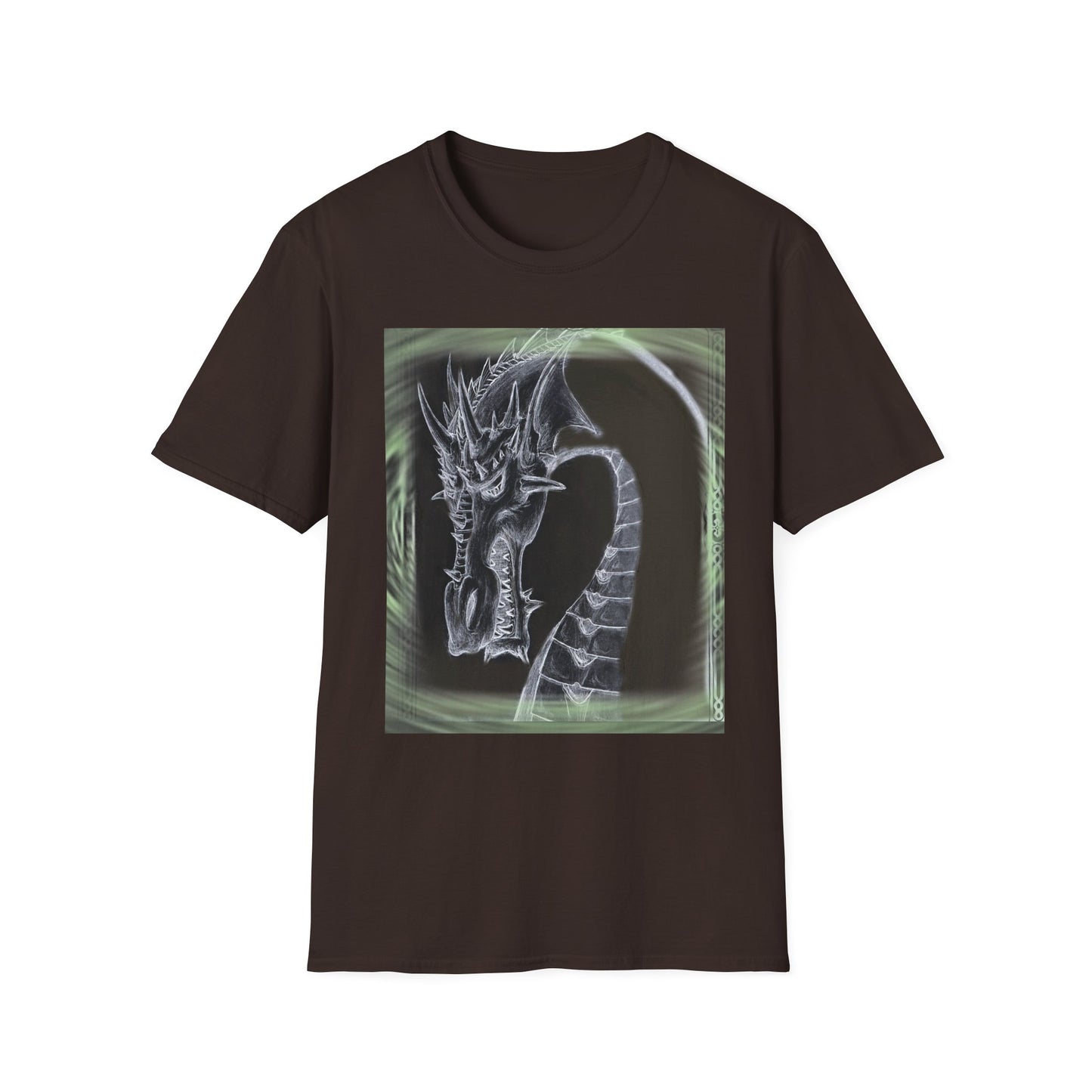 Dragon Skull T-Shirt — Gothic Fantasy Dragon Art Tee