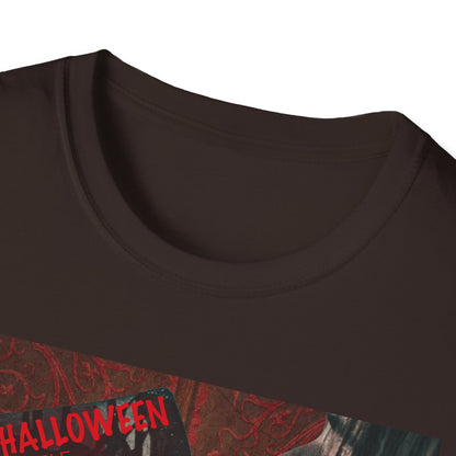 Halloween Horror Movie Axe Girl Unisex T-Shirt, Spooky Gift, Graphic Tee, Halloween Costume, Casual Wear, Men’s & Women’s Tee