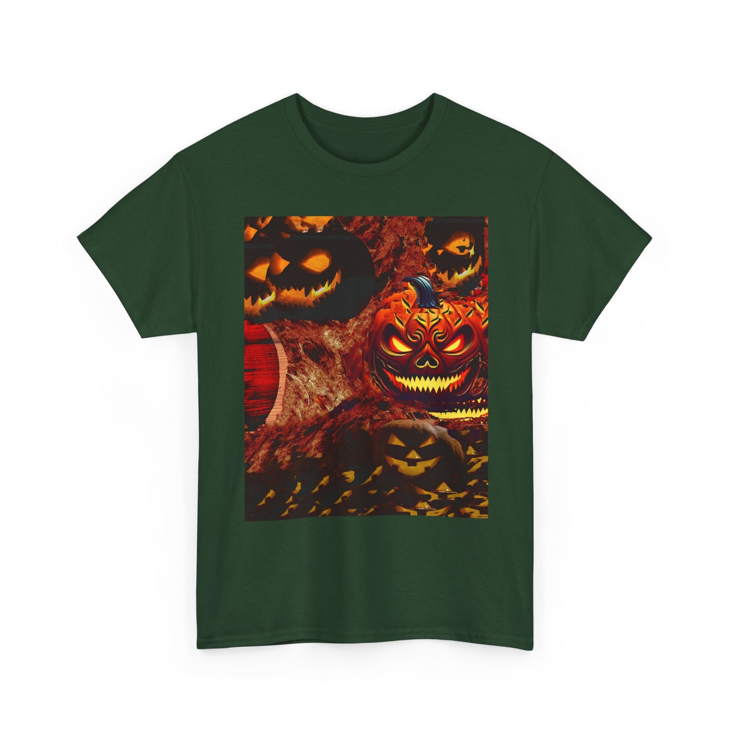 Halloween Distorted Pumpkin Unisex Tee, Spooky Shirt, Fall Apparel, Casual Halloween Outfit, Trick or Treat Tee, Festive Gift