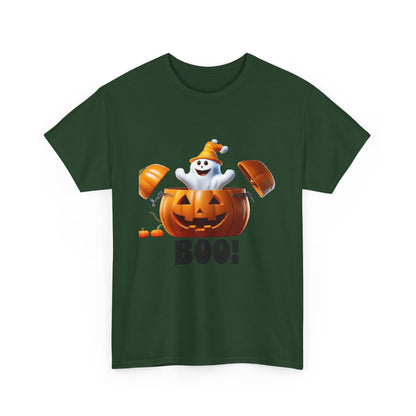 Halloween Jack-in-the-Box, unisex cotton tee