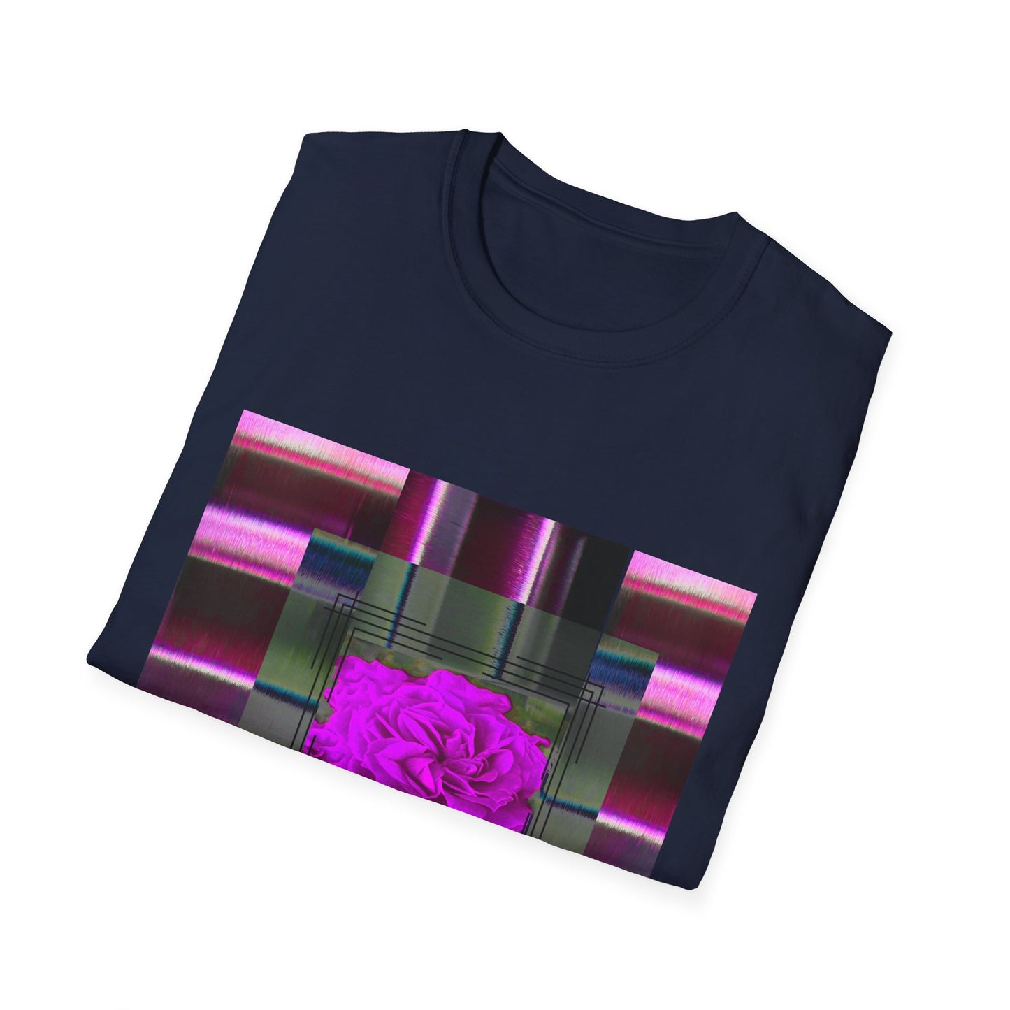 Vibrant Abstract Art T-Shirt, Trendy Graphic Tee, Softstyle Shirt, Unique Gift for Art Lovers, Casual Everyday Wear