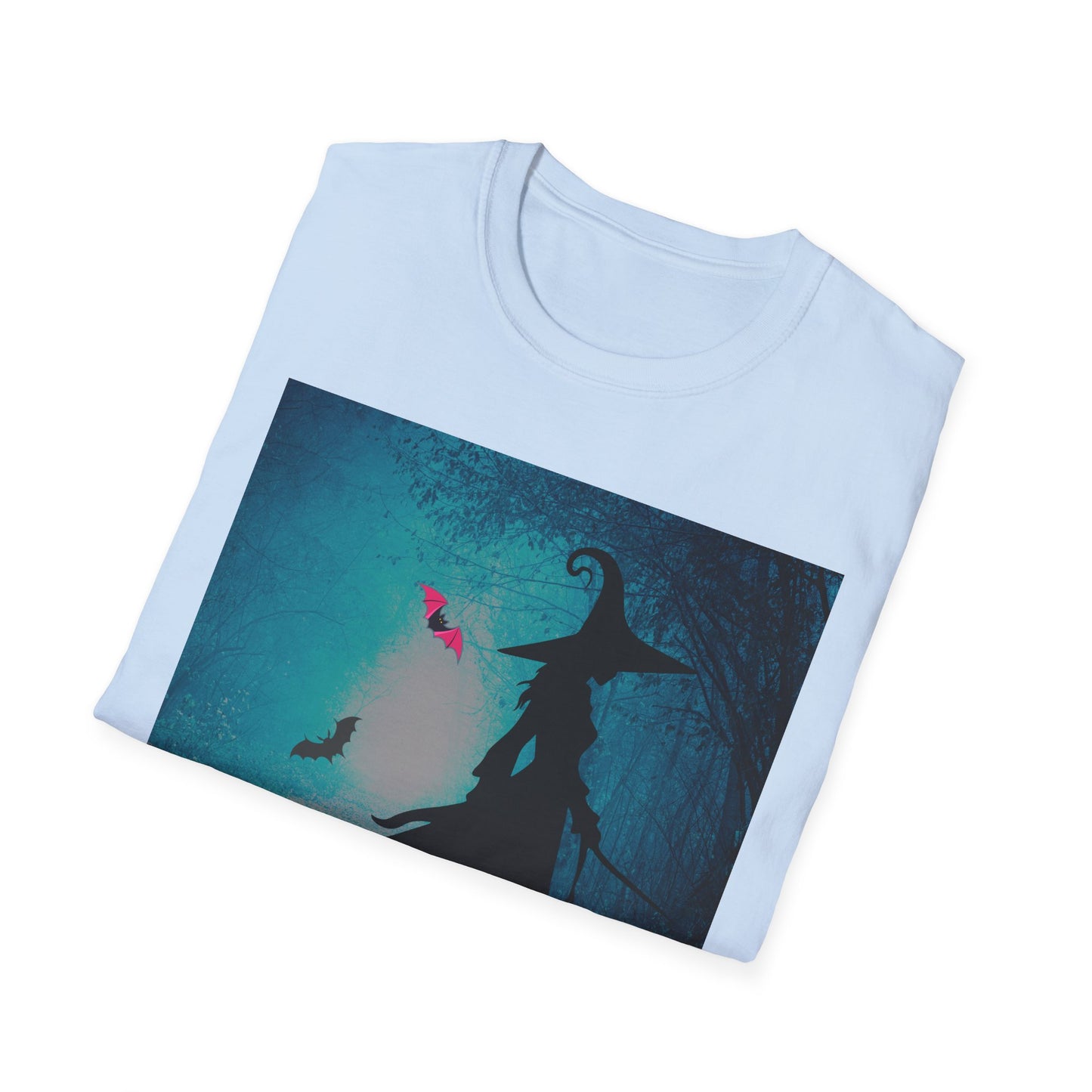 Magical Witch Art T-Shirt, Halloween Tee, Witchy Apparel, Gift for Her, Cute Graphic Shirt, Soft Unisex T-Shirt