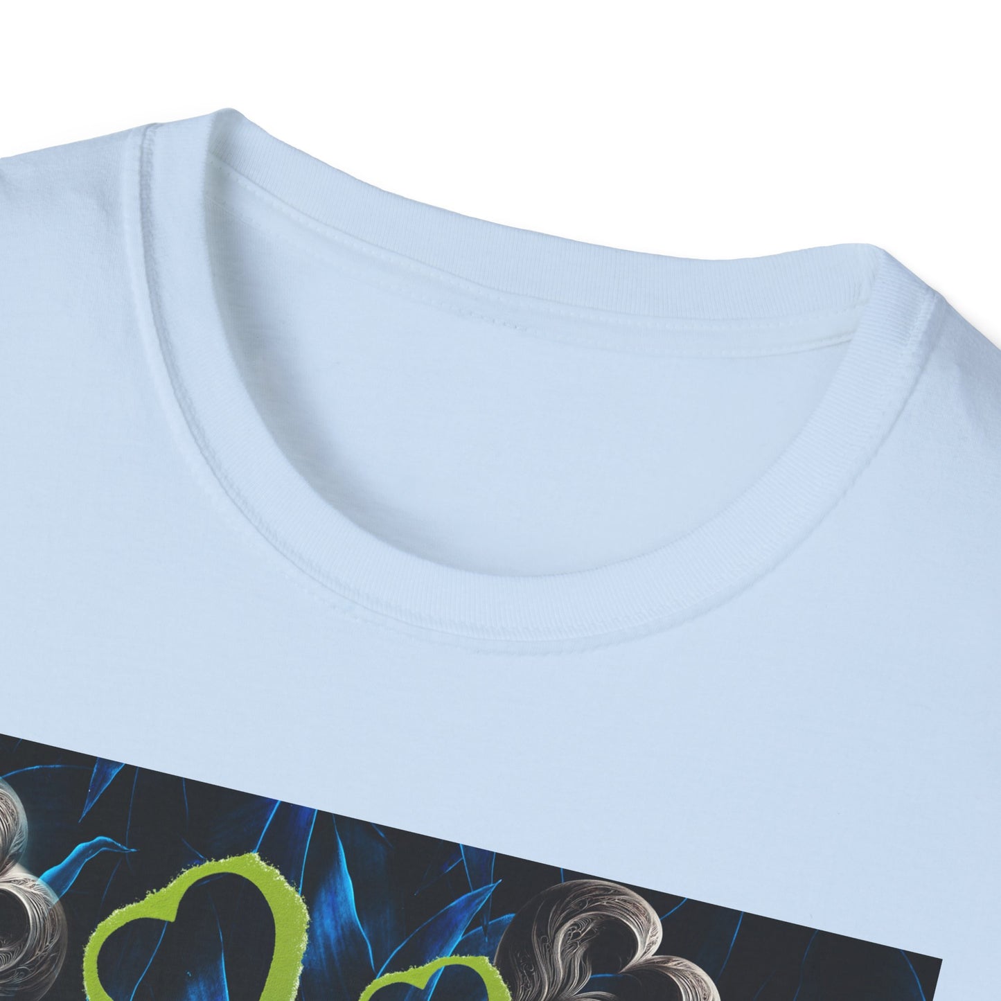 Floral Heart Unisex T-Shirt, Soft Cotton Tee, Casual Wear, Gift for Her/Him, Trendy Graphic Tee, Stylish Everyday Shirt