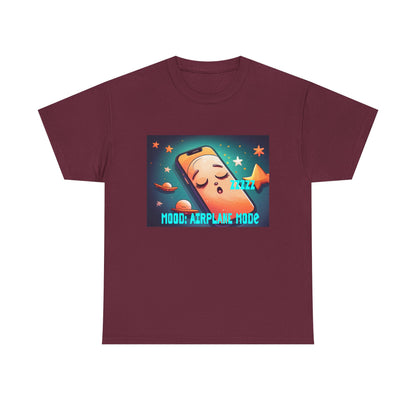 Tee Shirt - Airplane Mode Cute Phone Sleeping Design