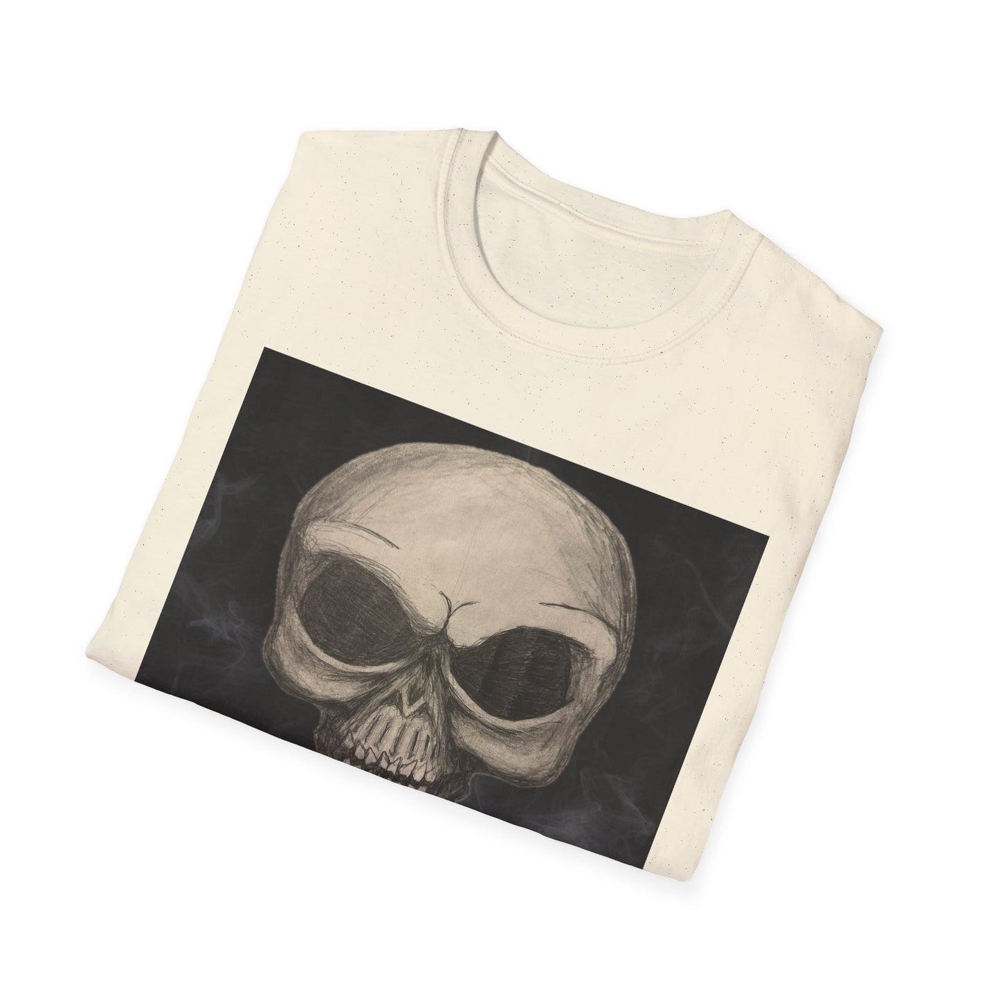 Skull Art Unisex Softstyle T-Shirt - Edgy Graphic Tee for Halloween, Festival Wear, Music Lovers, Gift Idea, Casual Style