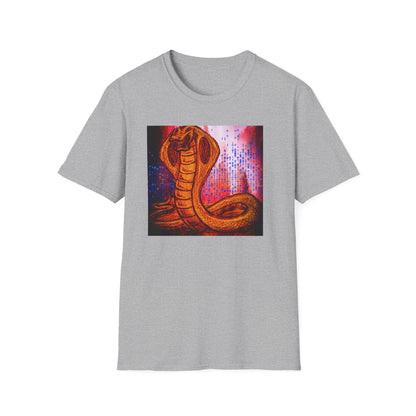 Cobra Serpent Graphic T-Shirt — Vibrant Retro Snake Art Tee