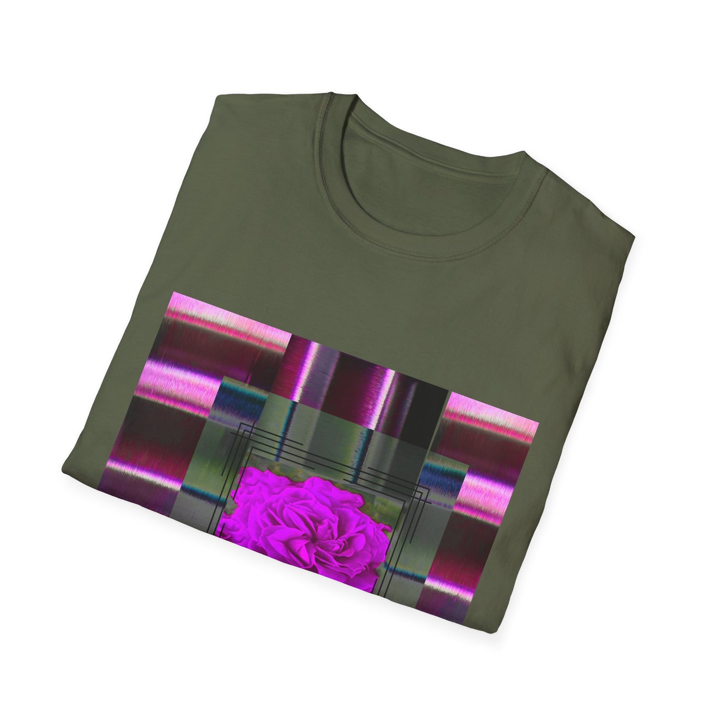 Vibrant Abstract Art T-Shirt, Trendy Graphic Tee, Softstyle Shirt, Unique Gift for Art Lovers, Casual Everyday Wear