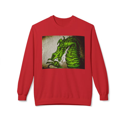 Vintage Green Dragon Unisex Midweight Softstyle Fleece Crewneck Sweatshirt