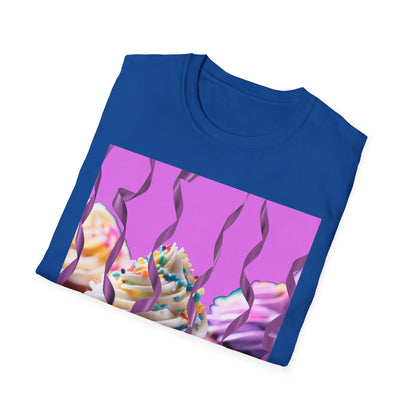 Colorful Cupcake Unisex T-Shirt | Sweet Treats Tee, Birthday Gift, Dessert Lover’s Apparel, Cute Food Shirt, Fun Casual Wear