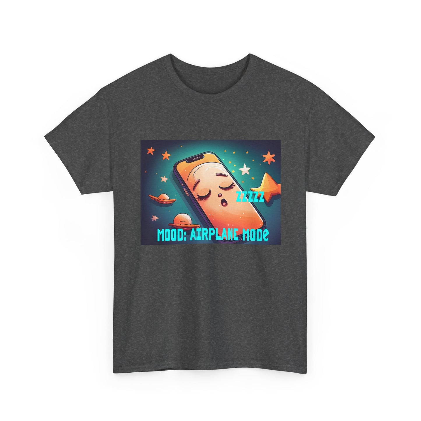 Tee Shirt - Airplane Mode Cute Phone Sleeping Design