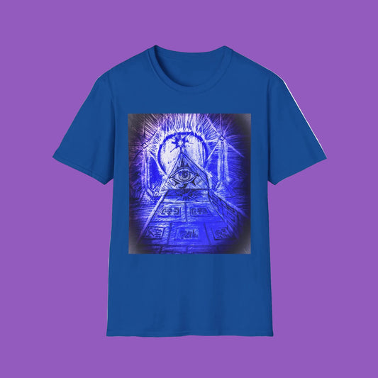 Mystical Pyramid Unisex T-Shirt, Trendy Graphic Tee, Eye of Providence Shirt