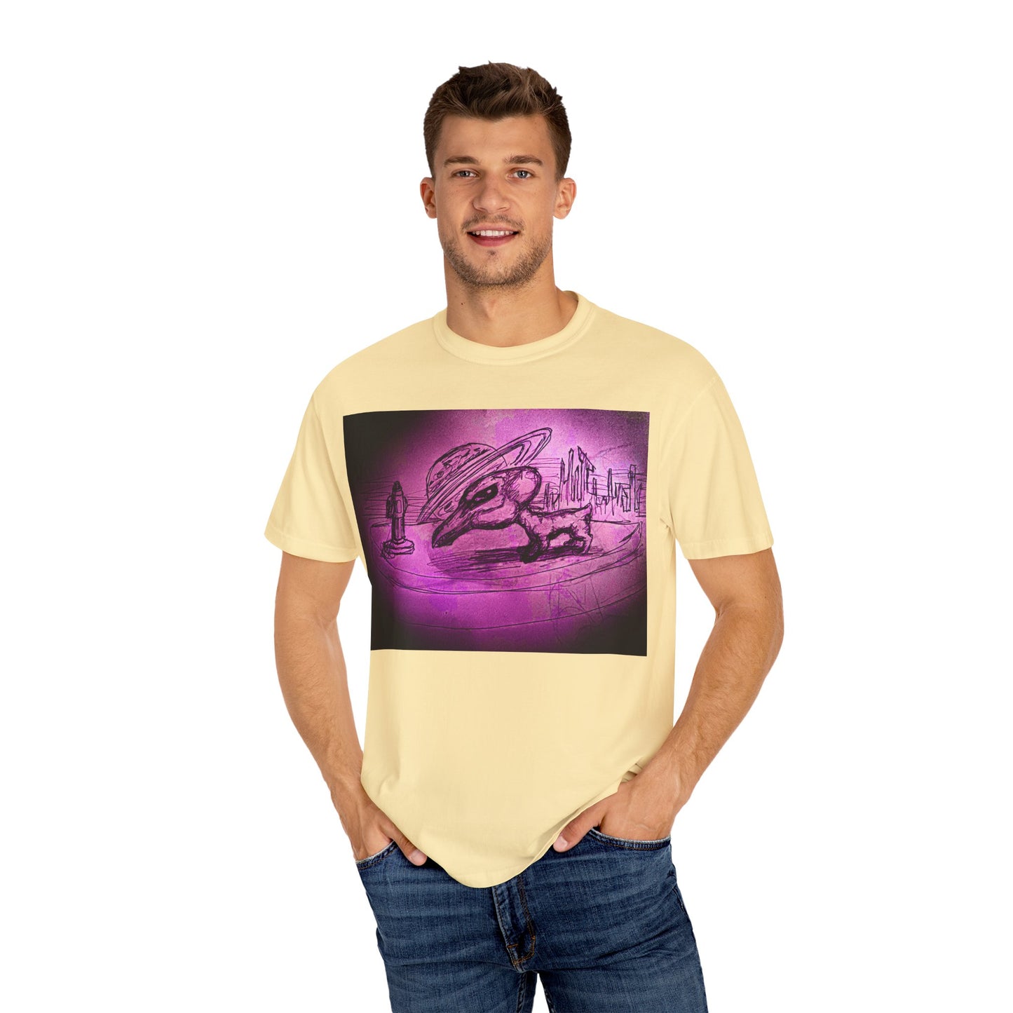 Alien Adventure Unisex T-Shirt - Garment-Dyed Graphic Tee