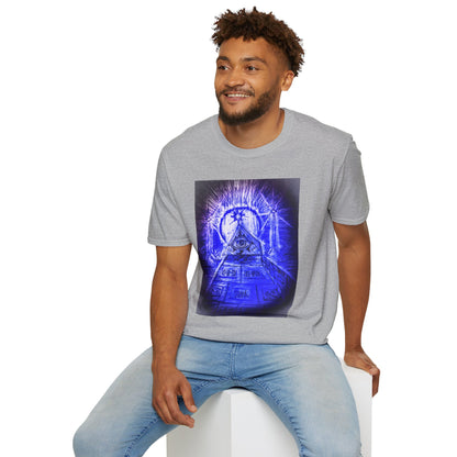 Mystical Pyramid Unisex T-Shirt, Trendy Graphic Tee, Eye of Providence Shirt, Casual Wear, Gift for Occasions
