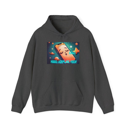 Hooded Sweatshirt - Airplane Mode Mood Sleeping Phone