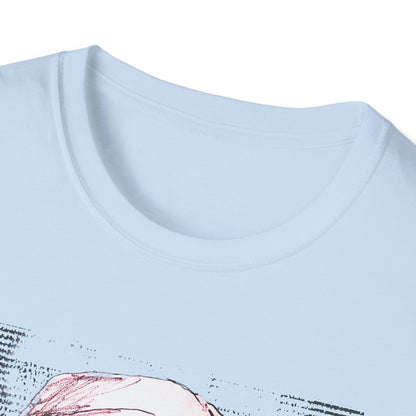 Grim Reaper Graphic Tee, Unisex Softstyle T-Shirt with Edgy Design, Halloween Apparel, Casual Streetwear, Gothic Fashion, Perfect Gift