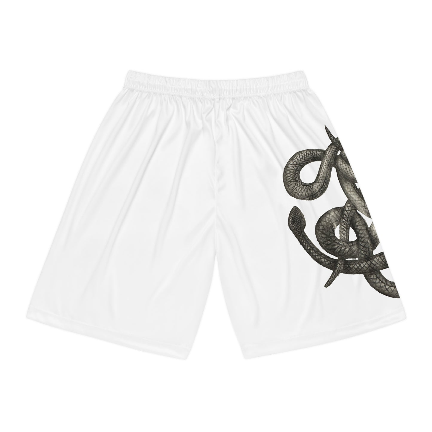 Snake Print Basketball Shorts - Unique Athletic Wear for Sport Lovers