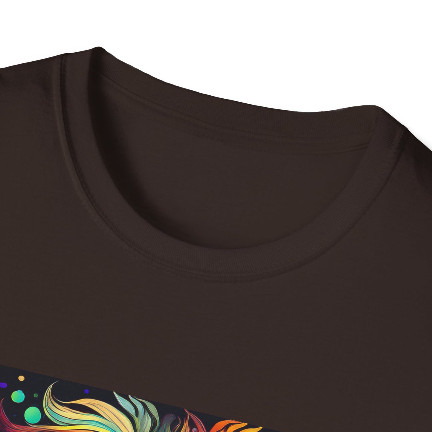 Colorful Leo Unisex Softstyle T-Shirt, Lion Graphic Tee for Animal Lovers, Astrology Shirt, Bold Art Wear, Gift for Leo Zodiac Fans