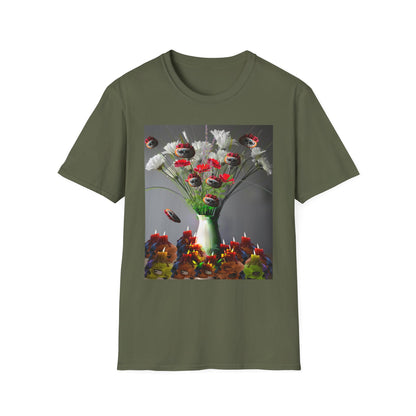 Skeleton Pumpkin Bouquet T-Shirt