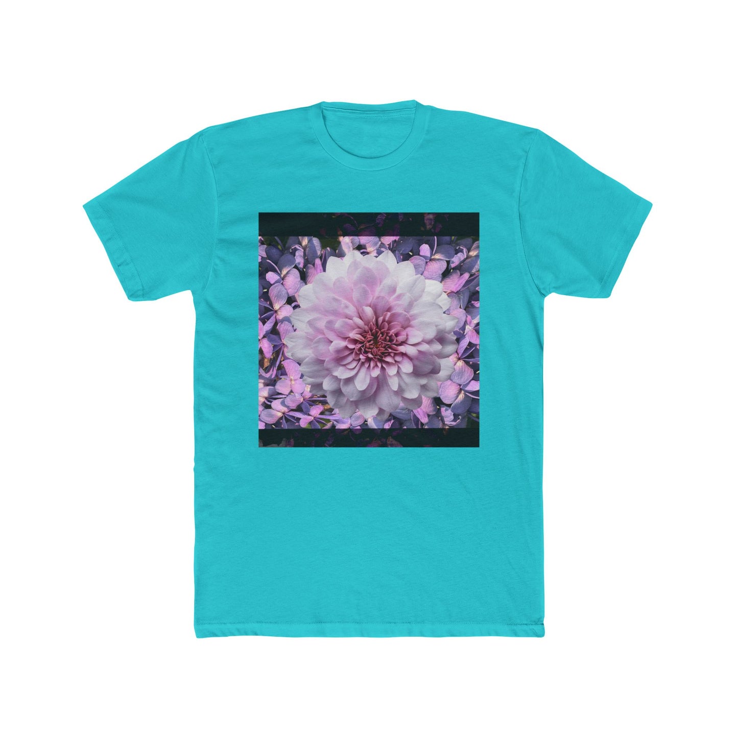 Floral Lilacs Bloom Unisex Cotton Crew Tee, Floral T-Shirt, Summer Outfit, Gift for Nature Lovers, Eco-Friendly Apparel, Botanical Tee