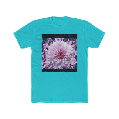 Floral Lilacs Bloom Unisex Cotton Crew Tee, Floral T-Shirt, Summer Outfit, Gift for Nature Lovers, Eco-Friendly Apparel, Botanical Tee