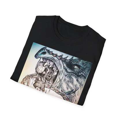 Graphic Dragon Art Unisex T-Shirt, Unique Gift for Ocean Lovers, Summer Vibes, Casual Wear, Perfect for Beach Days, Art Parties