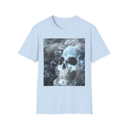 Eerie Skull Graphic T-Shirt for Dark Aesthetic Lovers, Unisex Casual Wear, Halloween Tee, Alternative Fashion
