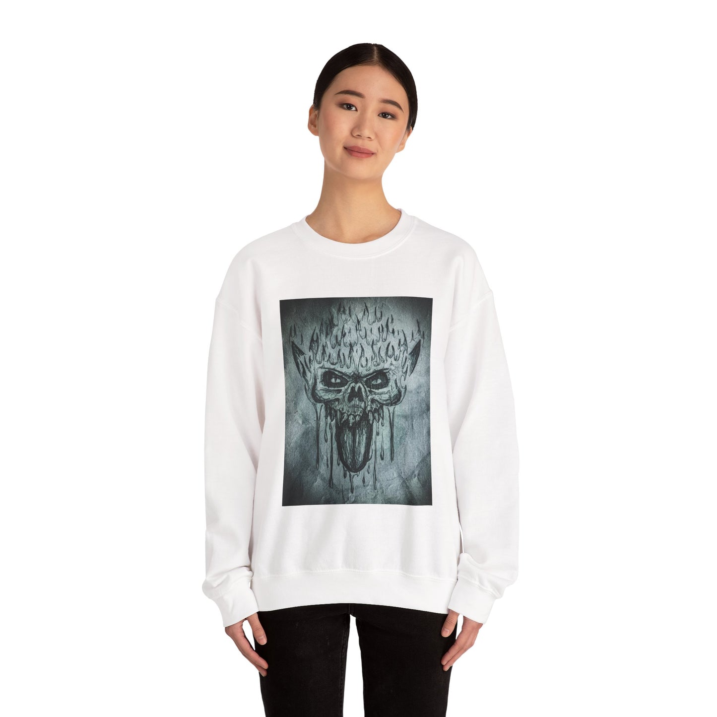 Skull Crewneck Sweatshirt