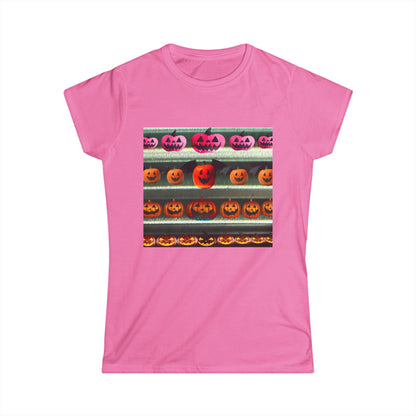 Halloween Pumpkin Revival Graphic Women's Softstyle Tee, Cute Casual Shirt, Fall Fashion, Trick or Treat Tee, Spooky Season Apparel, Halloween [...]