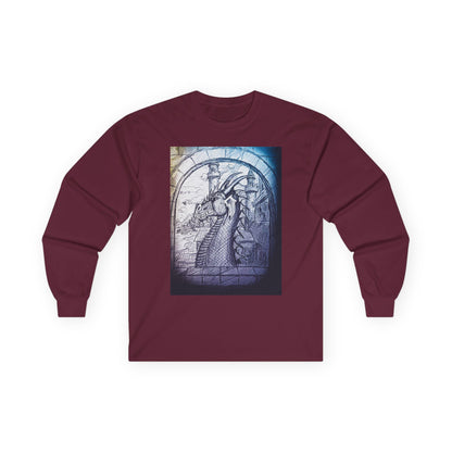Artistic Dragon frame Long Sleeve Tee - Unique Design for Creative Souls