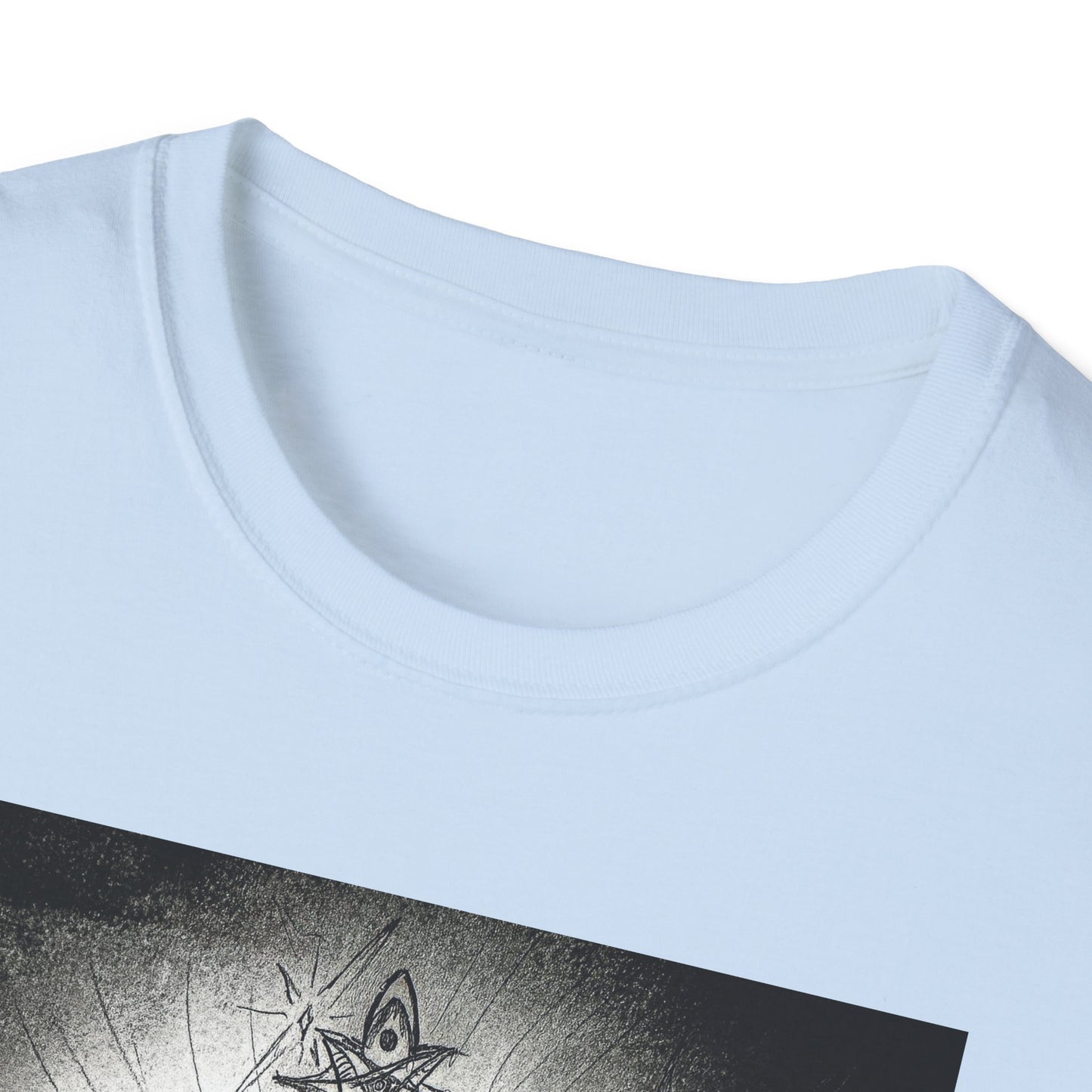 Celtic Cross Graphic Tee, Unisex Softstyle T-Shirt, Spiritual Cross Design Shirt, Casual Wear, Gift for Him/Her