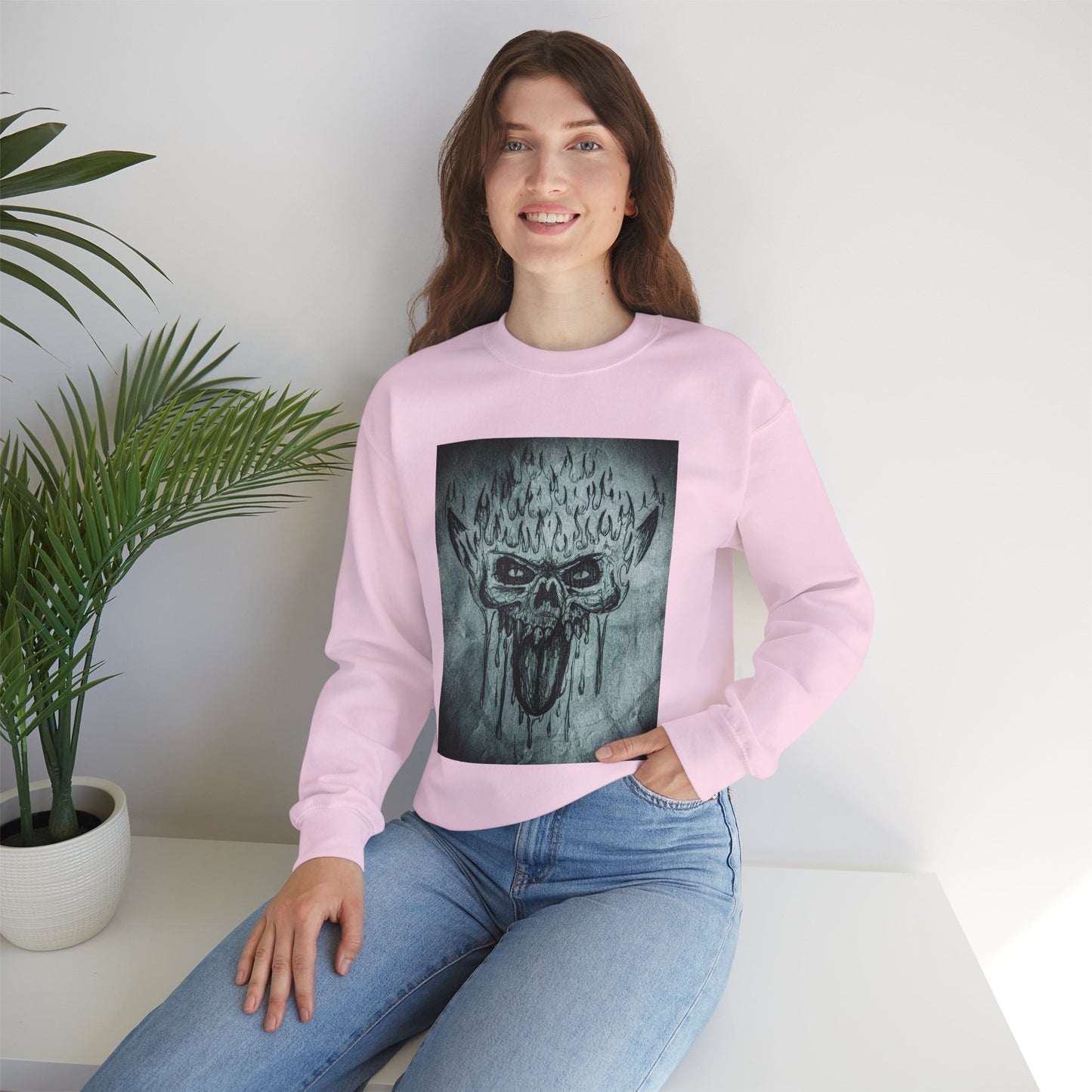 Skull Crewneck Sweatshirt