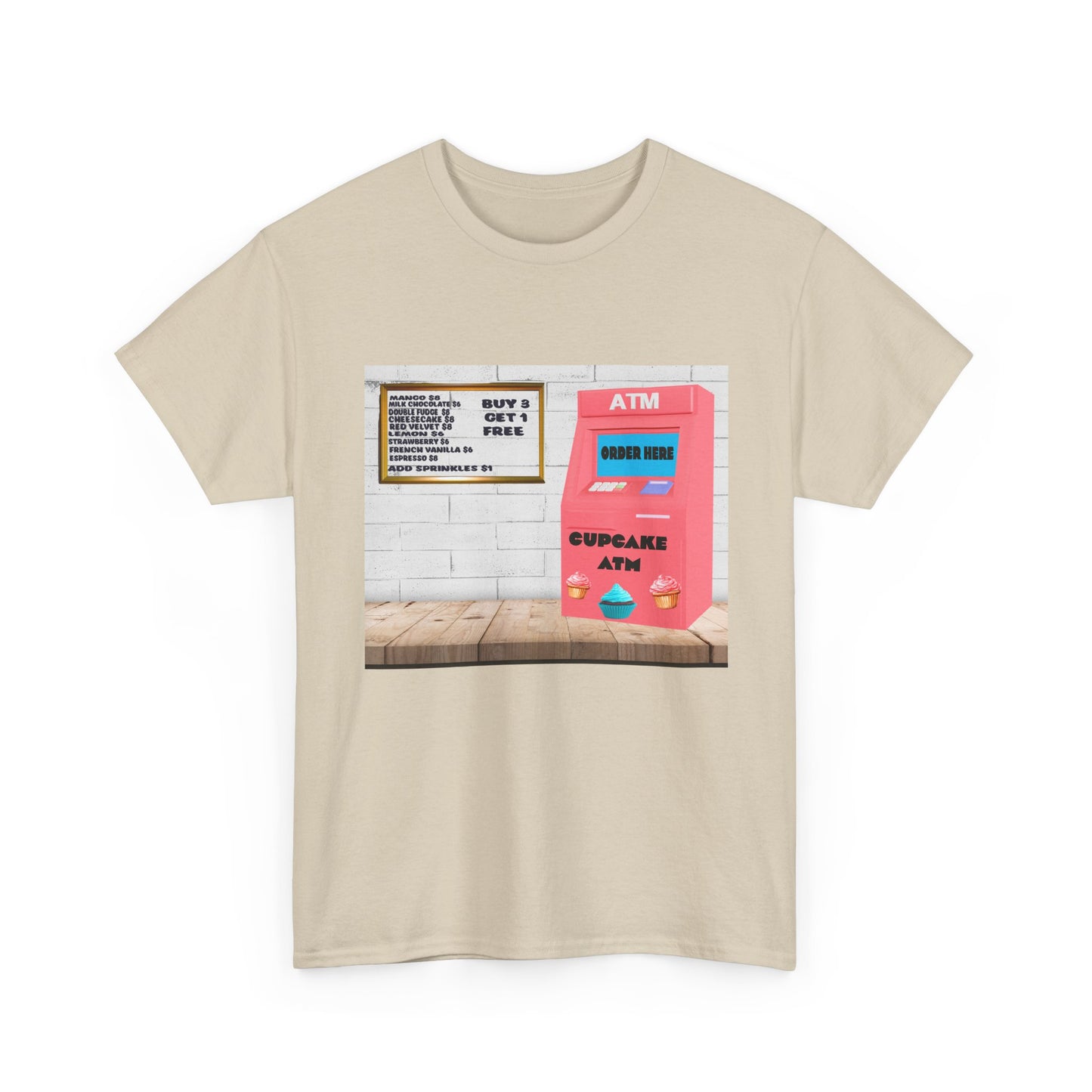 Cupcake ATM Tee Shirt 
Unisex Cotton