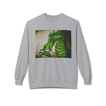 Vintage Green Dragon Unisex Midweight Softstyle Fleece Crewneck Sweatshirt