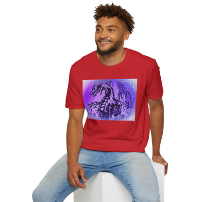 Dragon T-Shirt in Purple Tones - Unisex