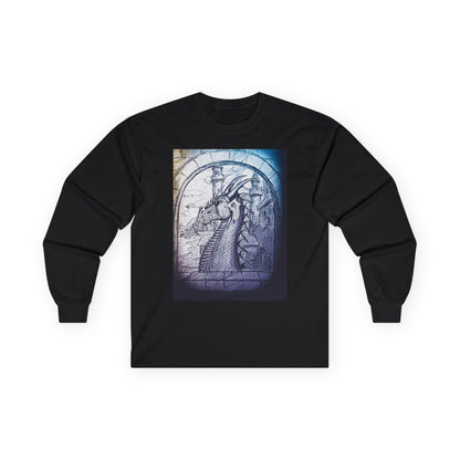 Artistic Dragon frame Long Sleeve Tee - Unique Design for Creative Souls