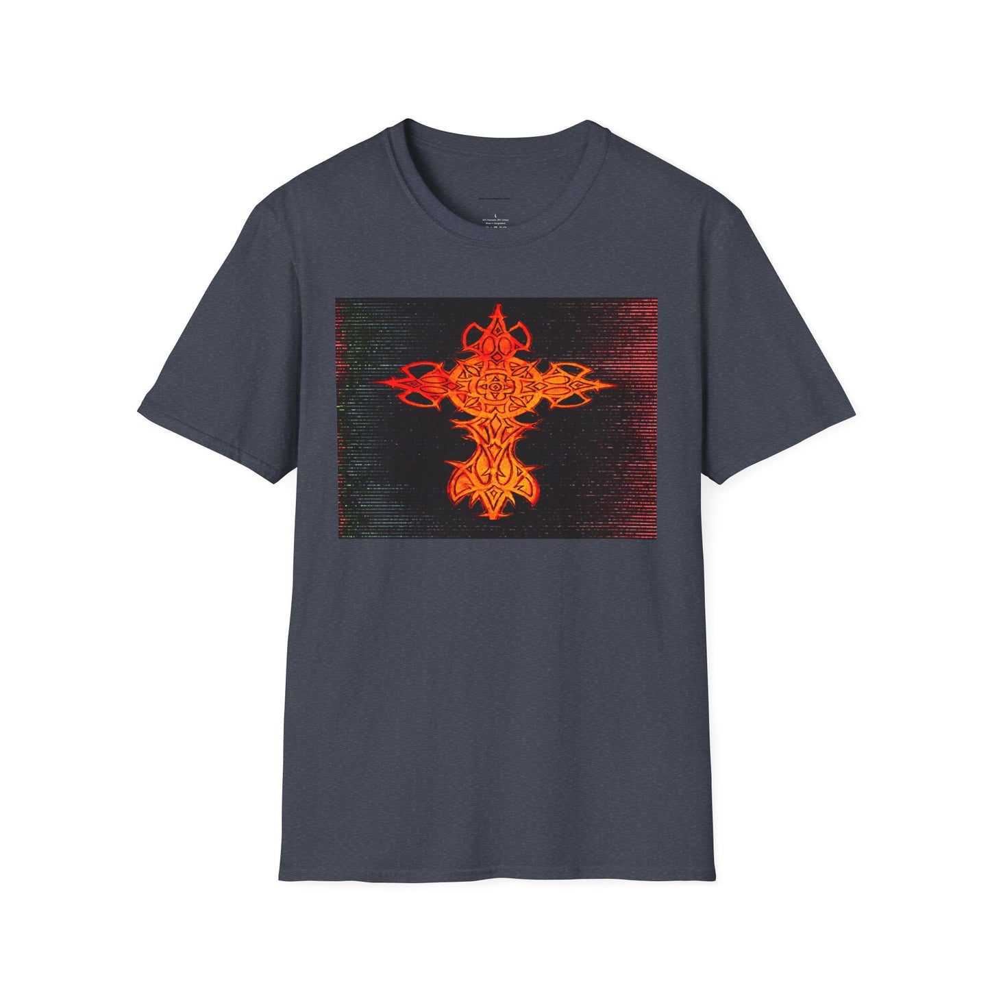 Celtic Fiery Cross T-Shirt – Tribal Flame Graphic Tee