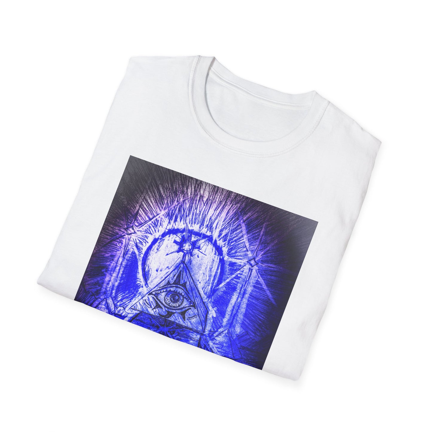 Mystical Pyramid Unisex T-Shirt, Trendy Graphic Tee, Eye of Providence Shirt, Casual Wear, Gift for Occasions