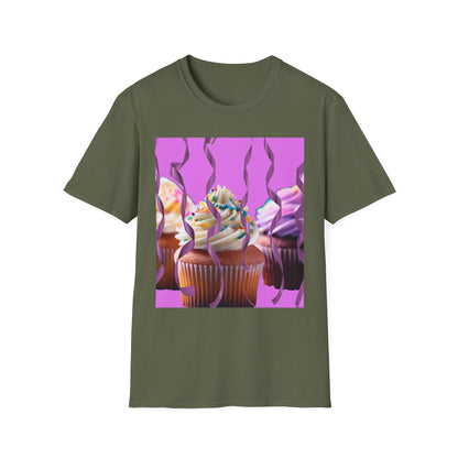 Colorful Cupcake Unisex T-Shirt | Sweet Treats Tee, Birthday Gift, Dessert Lover’s Apparel, Cute Food Shirt, Fun Casual Wear