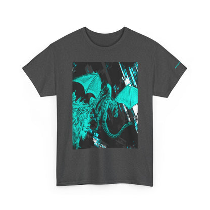 Dragon Graphic Tee — Neon Green Fantasy Dragon T-Shirt