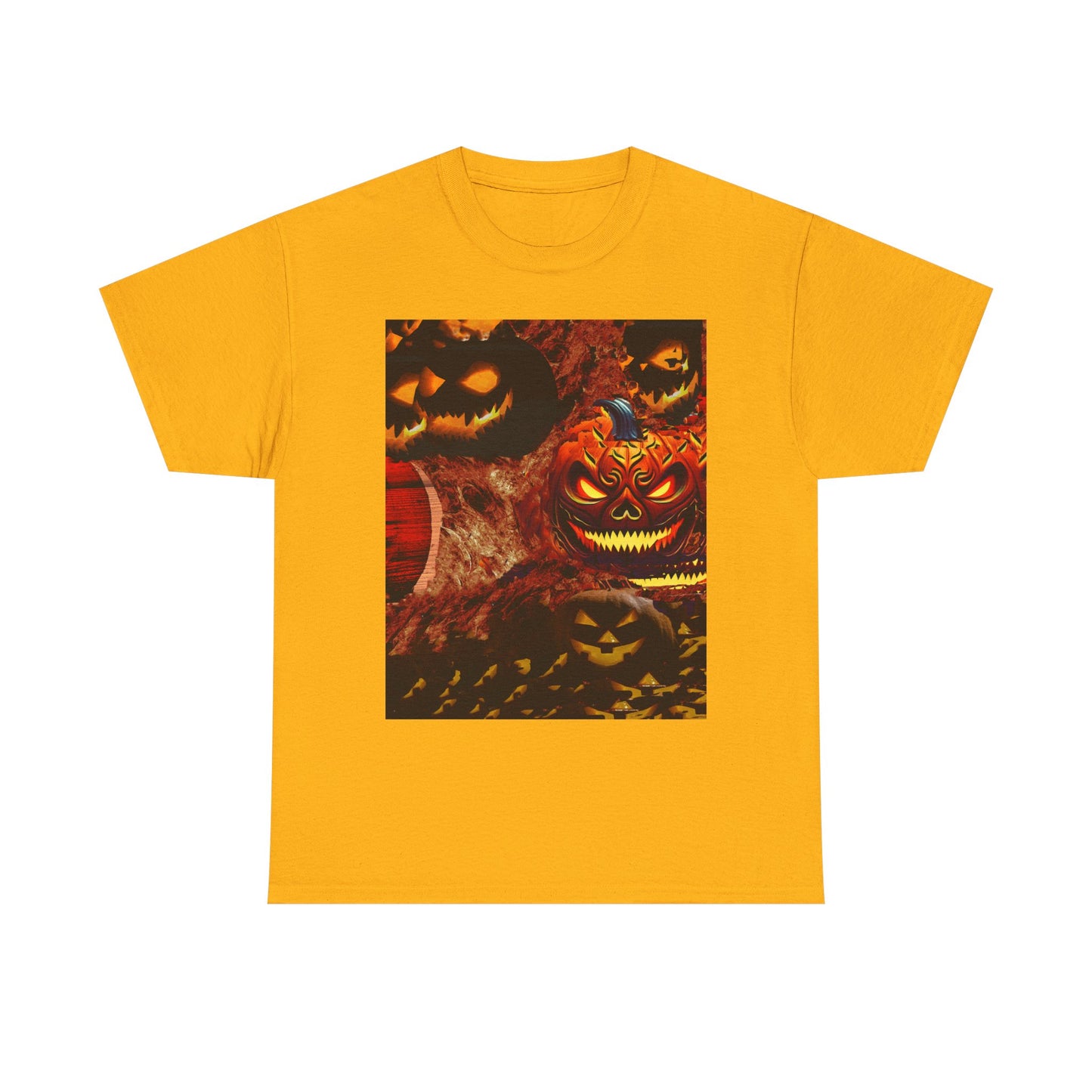 Halloween Distorted Pumpkin Unisex Tee, Spooky Shirt, Fall Apparel, Casual Halloween Outfit, Trick or Treat Tee, Festive Gift