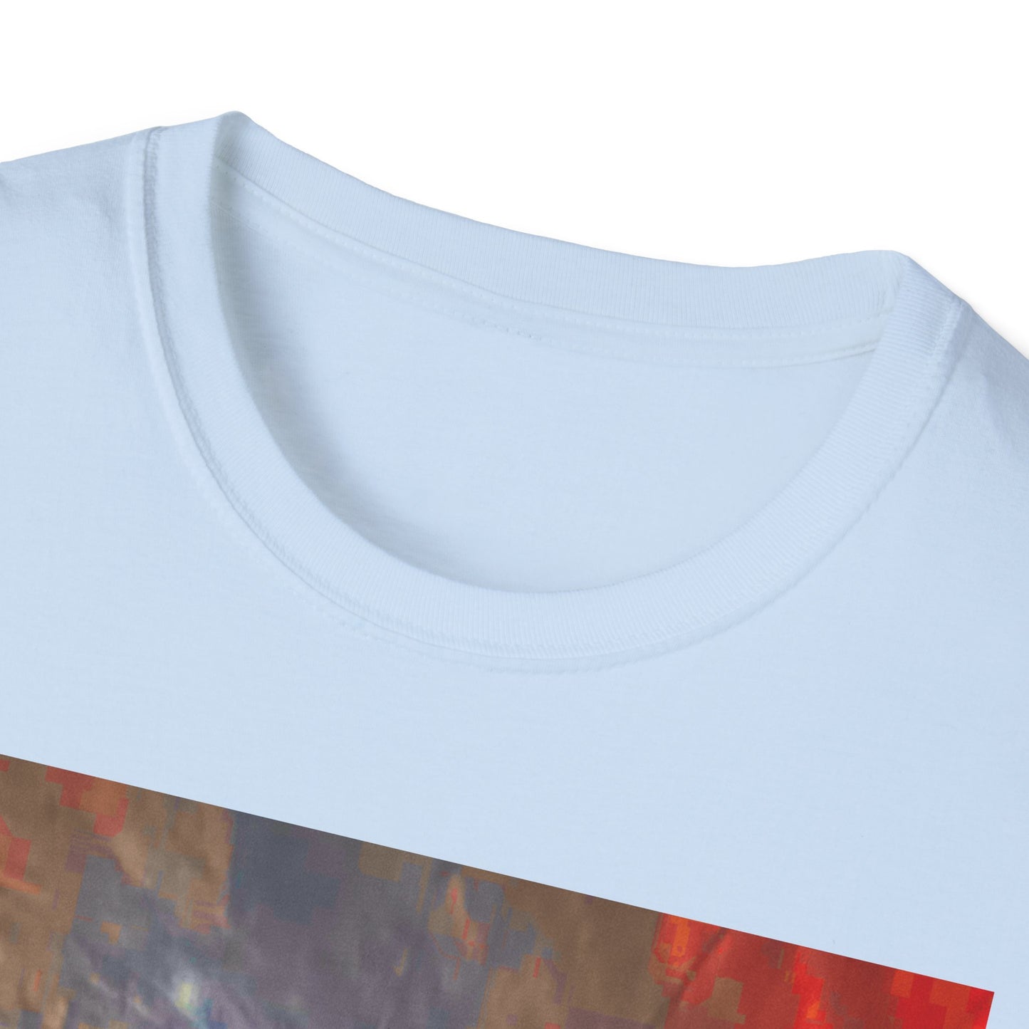 Vibrant Adventure motorcycle T-Shirt | Unisex Softstyle Tee, Casual Streetwear, Trendy Graphic Top, Unique Gift for Travelers, Colorful Artwork Shirt