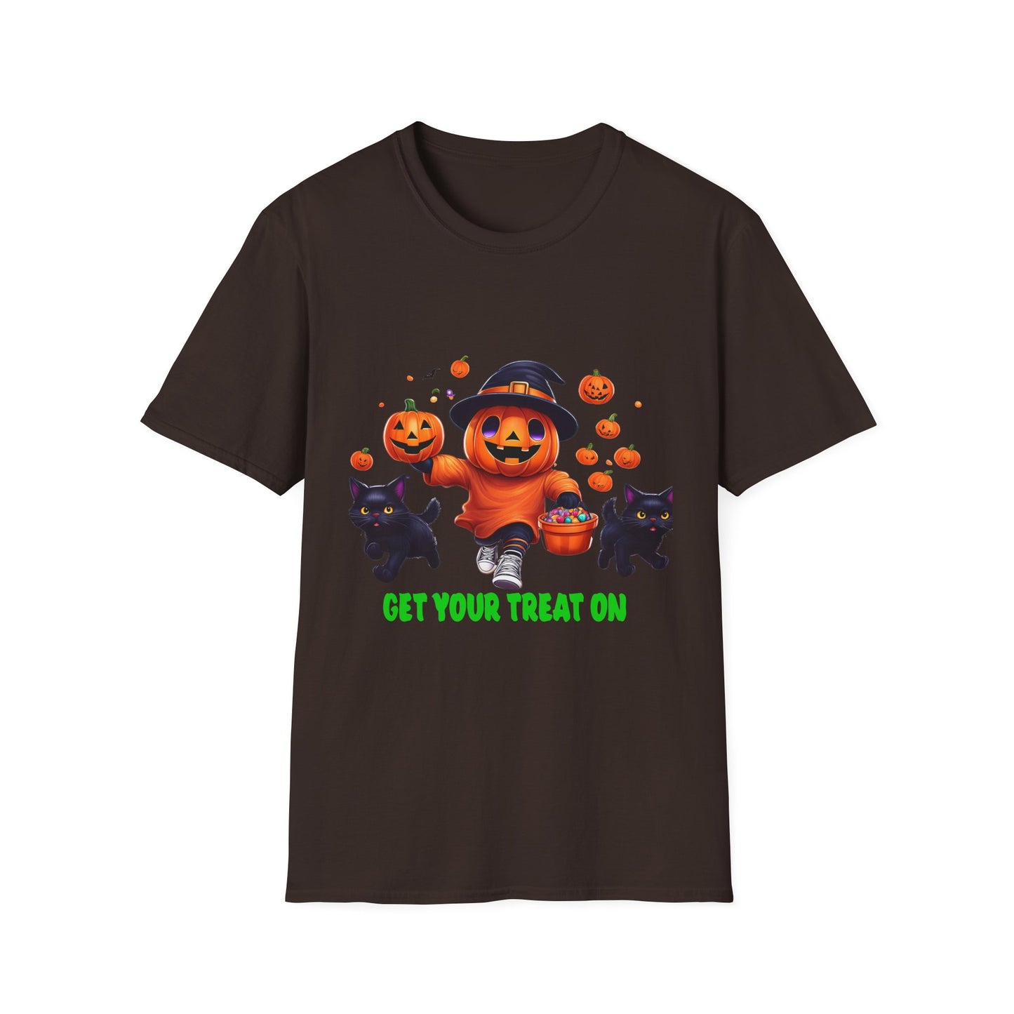 Halloween Themed T-Shirt, Perfect for Trick-or-Treating, Fall Celebrations, Graphic Tee for Cat Lovers, Unisex Costume Top, Fun Spooky [...]