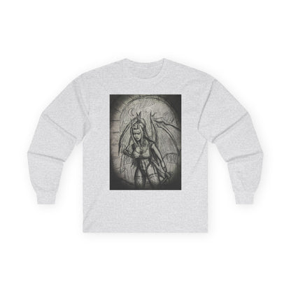 Gothic Winged Demon Long Sleeve Tee