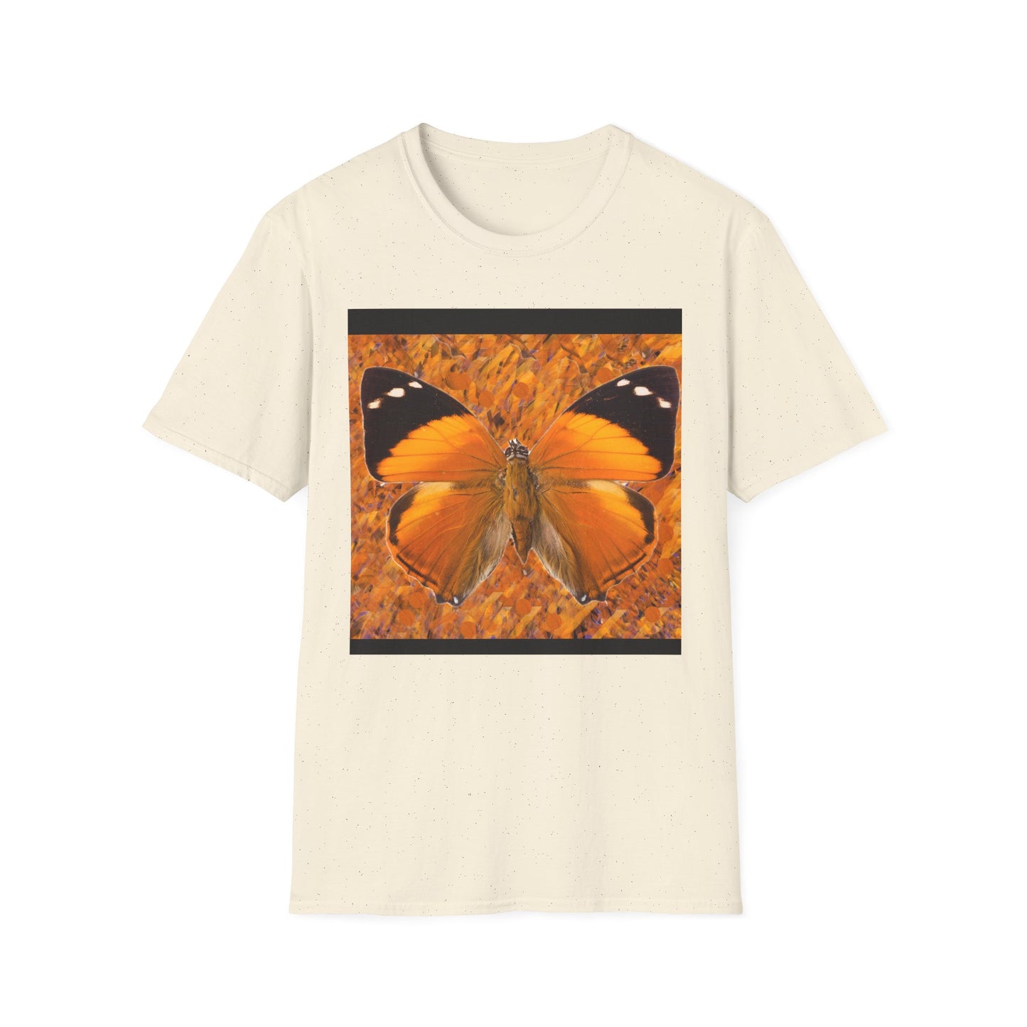 Butterfly Vibe Unisex Softstyle T-Shirt, Casual Wear, Nature Lover Gift, Eco-Friendly Apparel, Spring Fashion, Art Tee