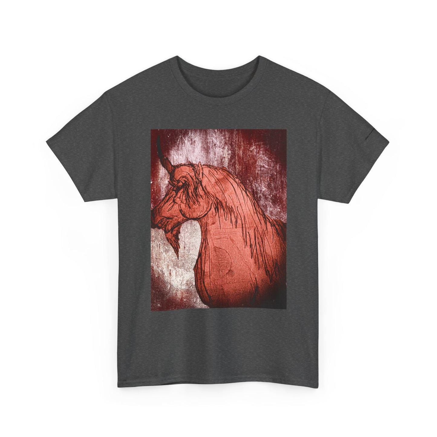 Artistic Unicorn Fantasy Print Unisex Heavy Cotton Tee