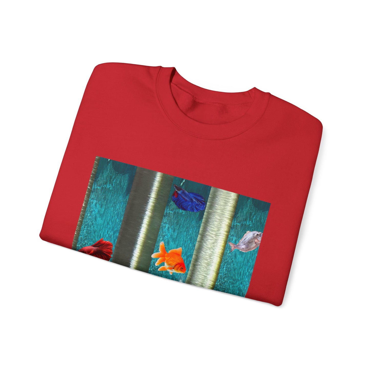 Vibrant Aquatic Sweatshirt - Cozy Outfit, Unique Gift, Everyday Comfort, Relaxing Atmosphere, Ocean Lover's Apparel