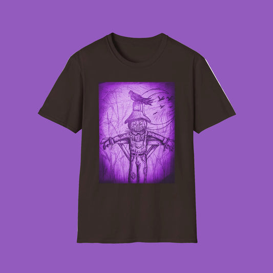 Purple Scarecrow Unisex Tee | Softstyle T-Shirt | Gothic Art