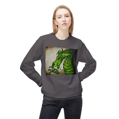 Vintage Green Dragon Unisex Midweight Softstyle Fleece Crewneck Sweatshirt