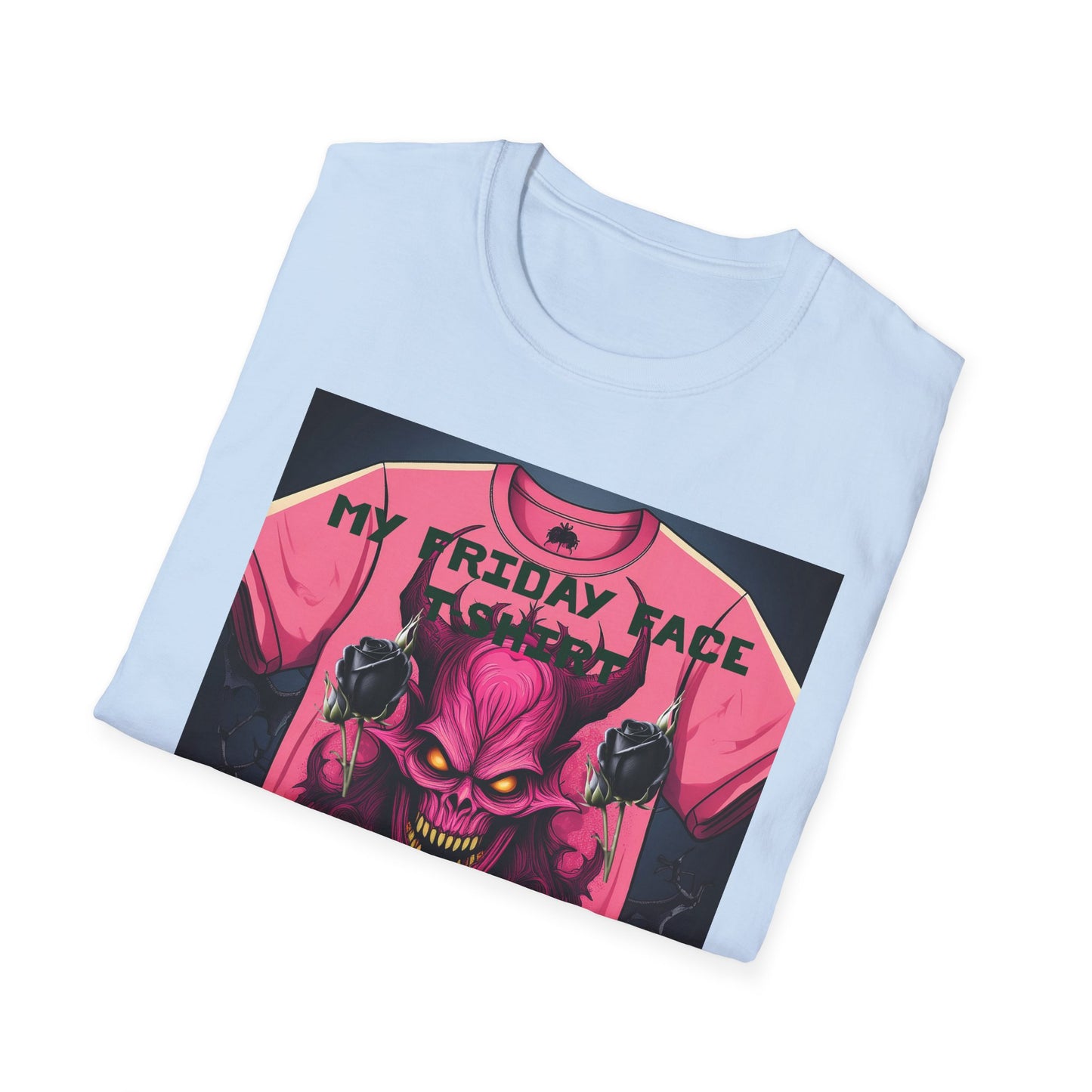 Demon Face Unisex T-Shirt - Friday Face Graphic Tee
